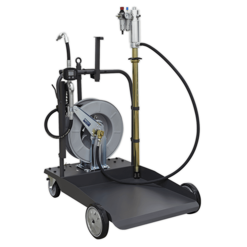 Sealey Oil Dispensing System Air Operated with 10mtr Retractable Hose Reel Model No-AK4562D