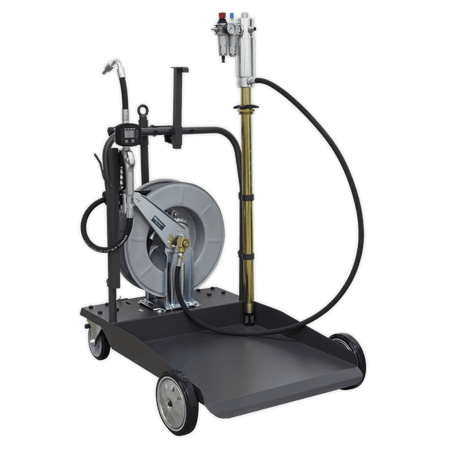 Sealey Oil Dispensing System Air Operated with 10mtr Retractable Hose Reel Model No-AK4562D