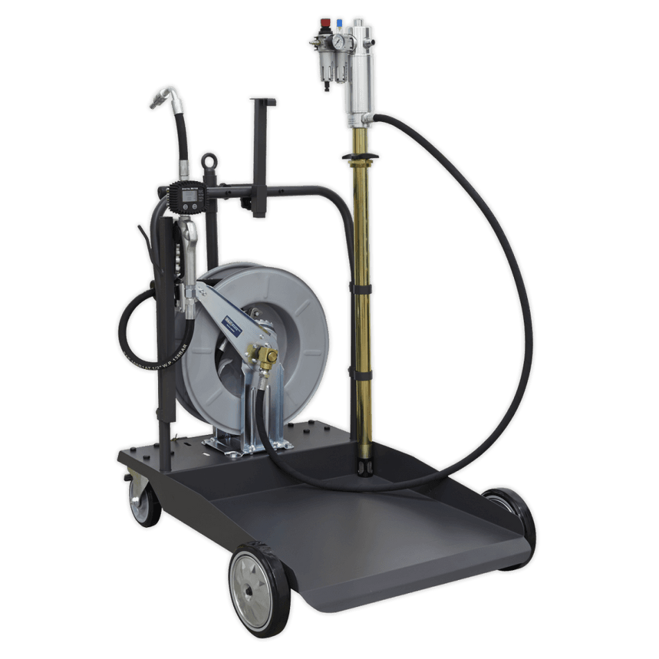 Sealey Oil Dispensing System Air Operated with 10mtr Retractable Hose Reel Model No-AK4562D
