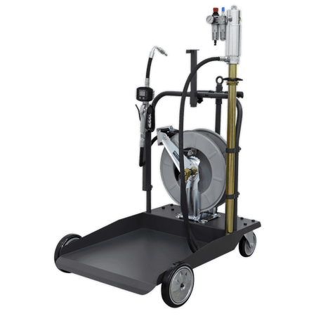 Sealey Oil Dispensing System Air Operated with 10mtr Retractable Hose Reel Model No-AK4562D