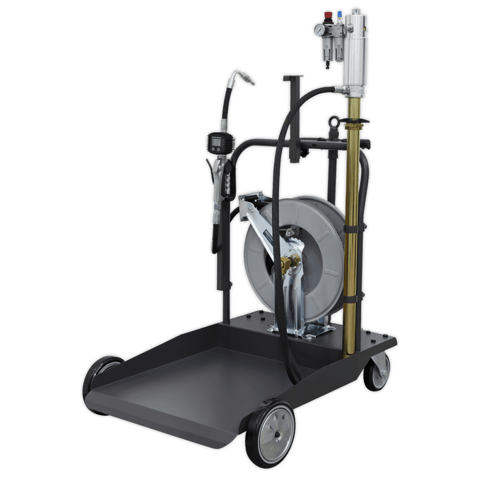 Sealey Oil Dispensing System Air Operated with 10mtr Retractable Hose Reel Model No-AK4562D