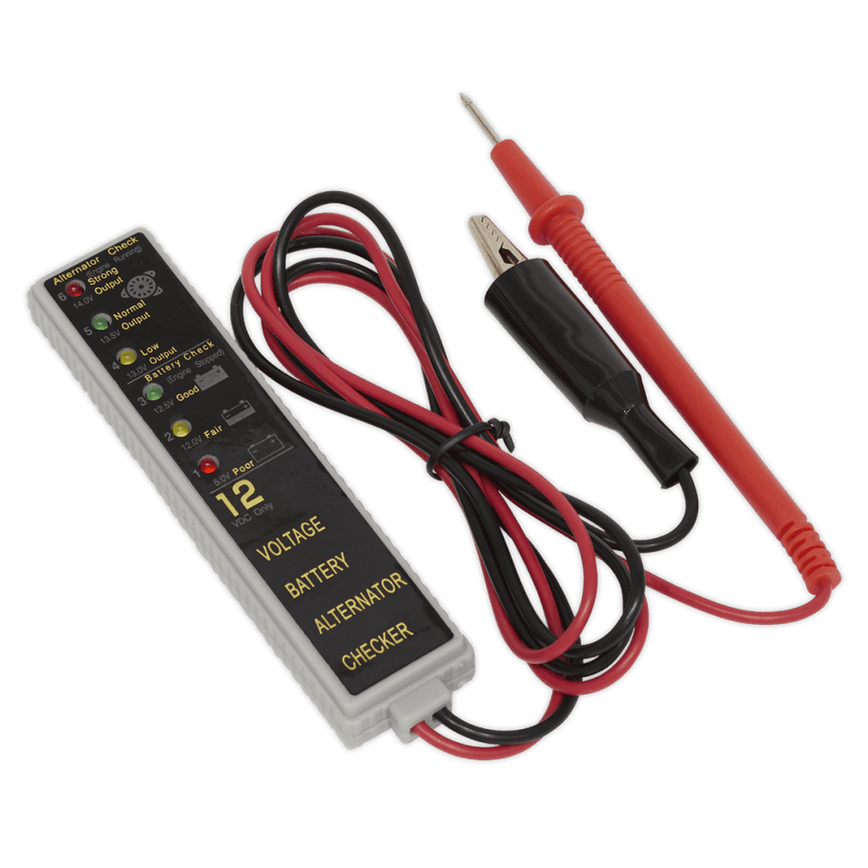 Sealey Battery/Alternator Tester 12V LED Model No-AK400