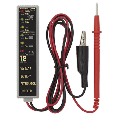 Sealey Battery/Alternator Tester 12V LED Model No-AK400