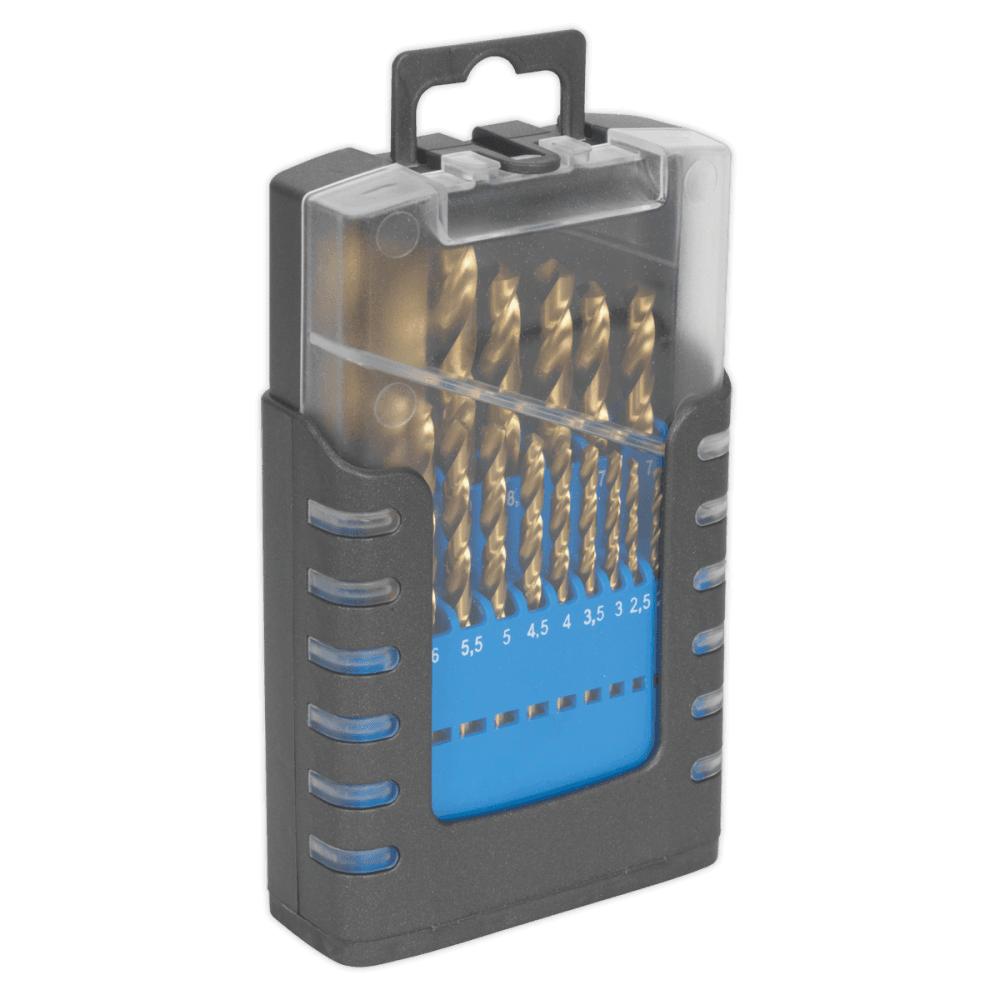Sealey Drill Bit Set 19pc Titanium Coated Metric Model No-AK4719