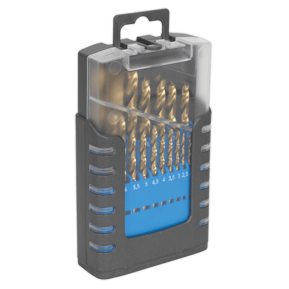 Sealey Drill Bit Set 19pc Titanium Coated Metric Model No-AK4719