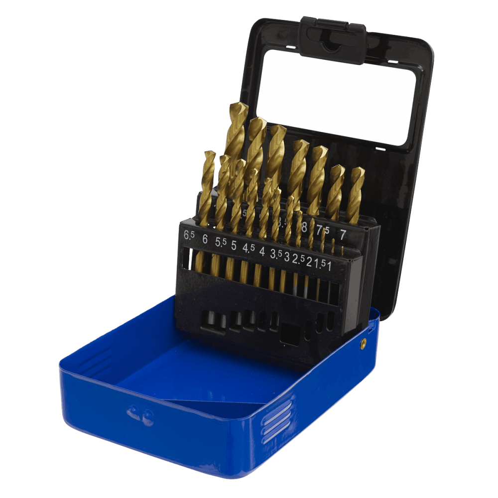 Sealey Drill Bit Set 19pc Titanium Coated Metric Model No-AK4719
