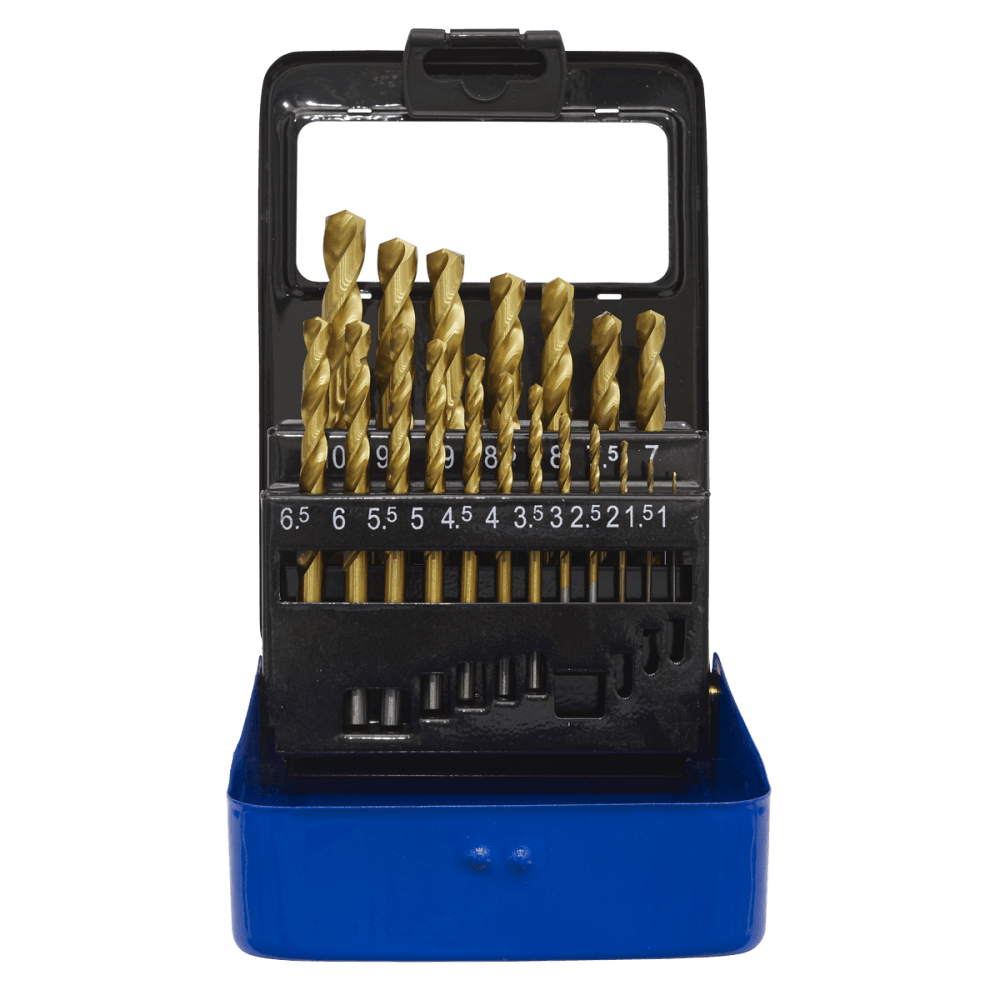 Sealey Drill Bit Set 19pc Titanium Coated Metric Model No-AK4719