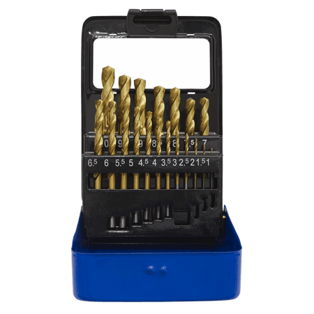 Sealey Drill Bit Set 19pc Titanium Coated Metric Model No-AK4719