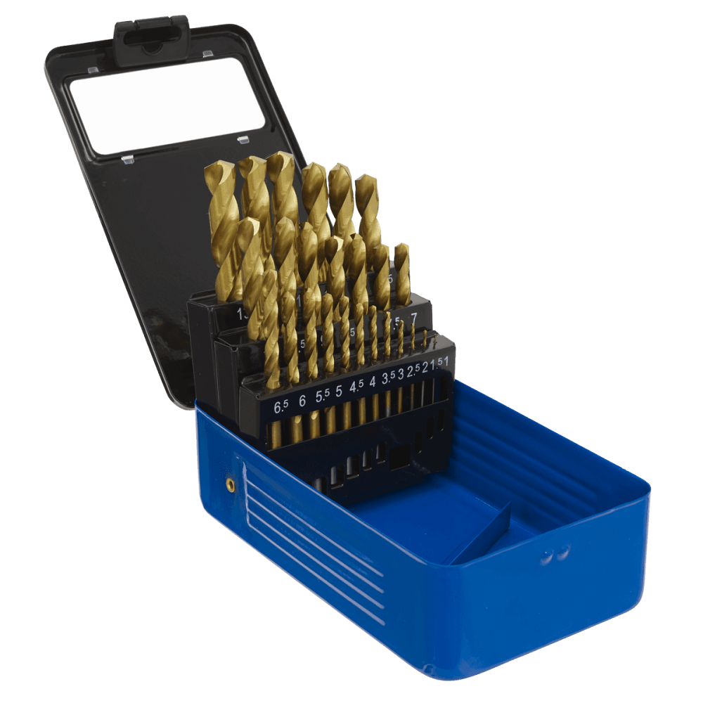 Sealey Drill Bit Set 25pc Titanium Coated Metric Model No-AK4725