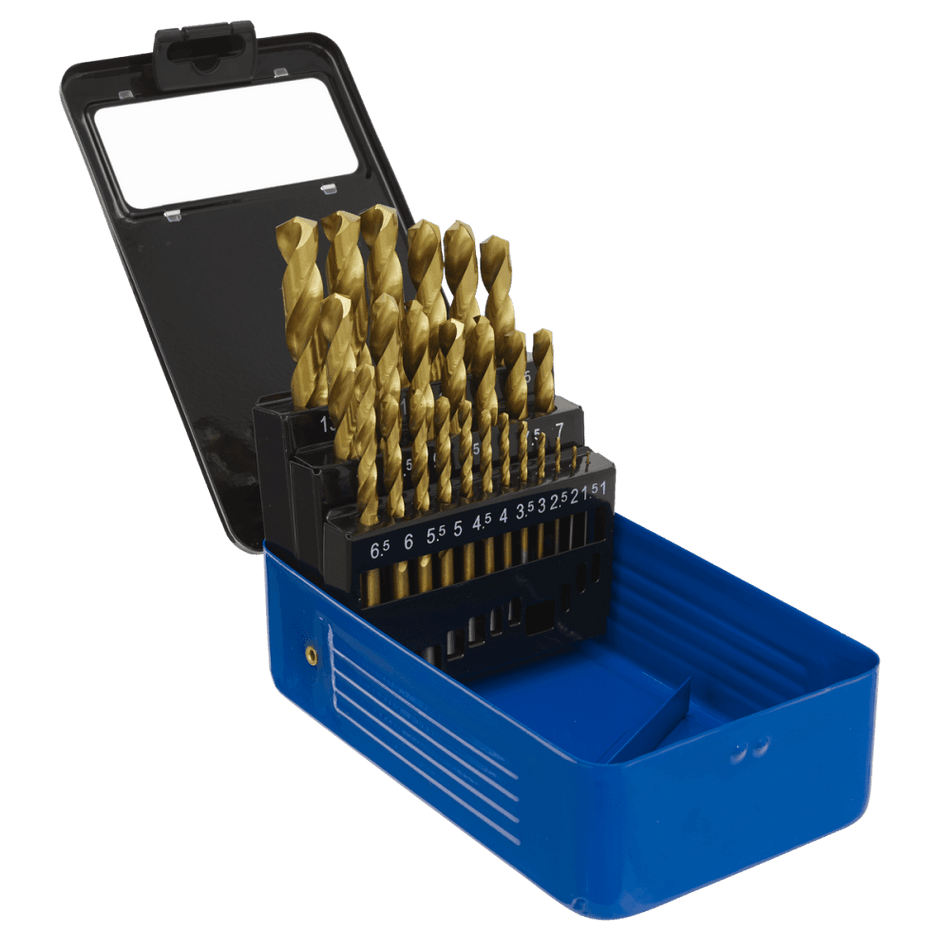 Sealey Drill Bit Set 25pc Titanium Coated Metric Model No-AK4725