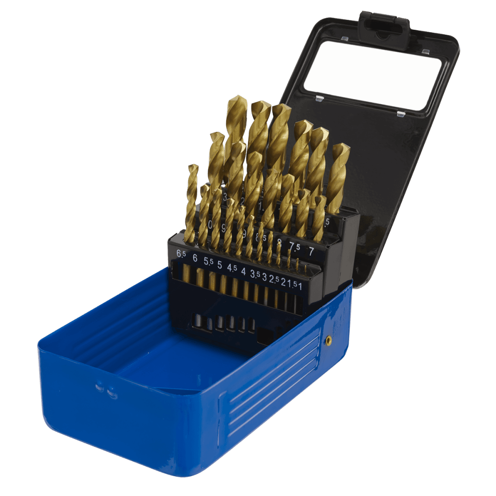 Sealey Drill Bit Set 25pc Titanium Coated Metric Model No-AK4725