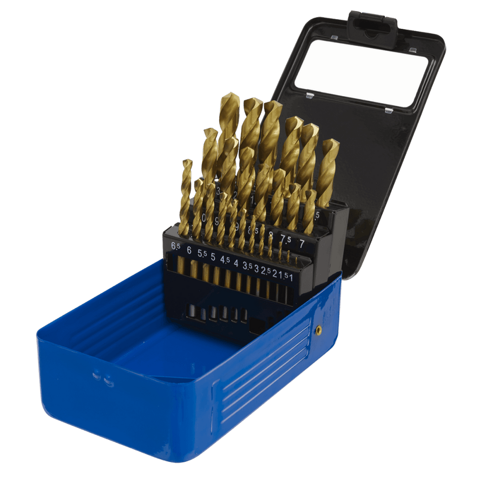 Sealey Drill Bit Set 25pc Titanium Coated Metric Model No-AK4725