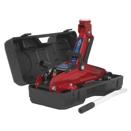 Sealey Trolley Jack 2tonne Short Chassis with Storage Case Model No-1050CXD