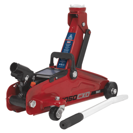 Sealey Trolley Jack 2tonne Short Chassis with Storage Case Model No-1050CXD