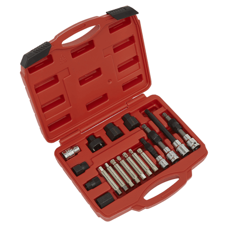 Sealey Alternator Freewheel Pulley Removal Set 18pc Model No-SX402