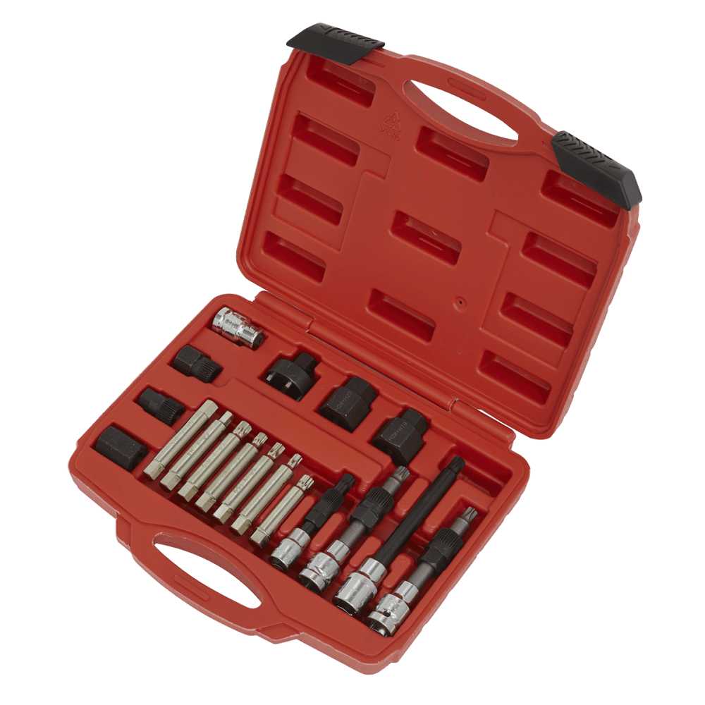 Sealey Alternator Freewheel Pulley Removal Set 18pc Model No-SX402