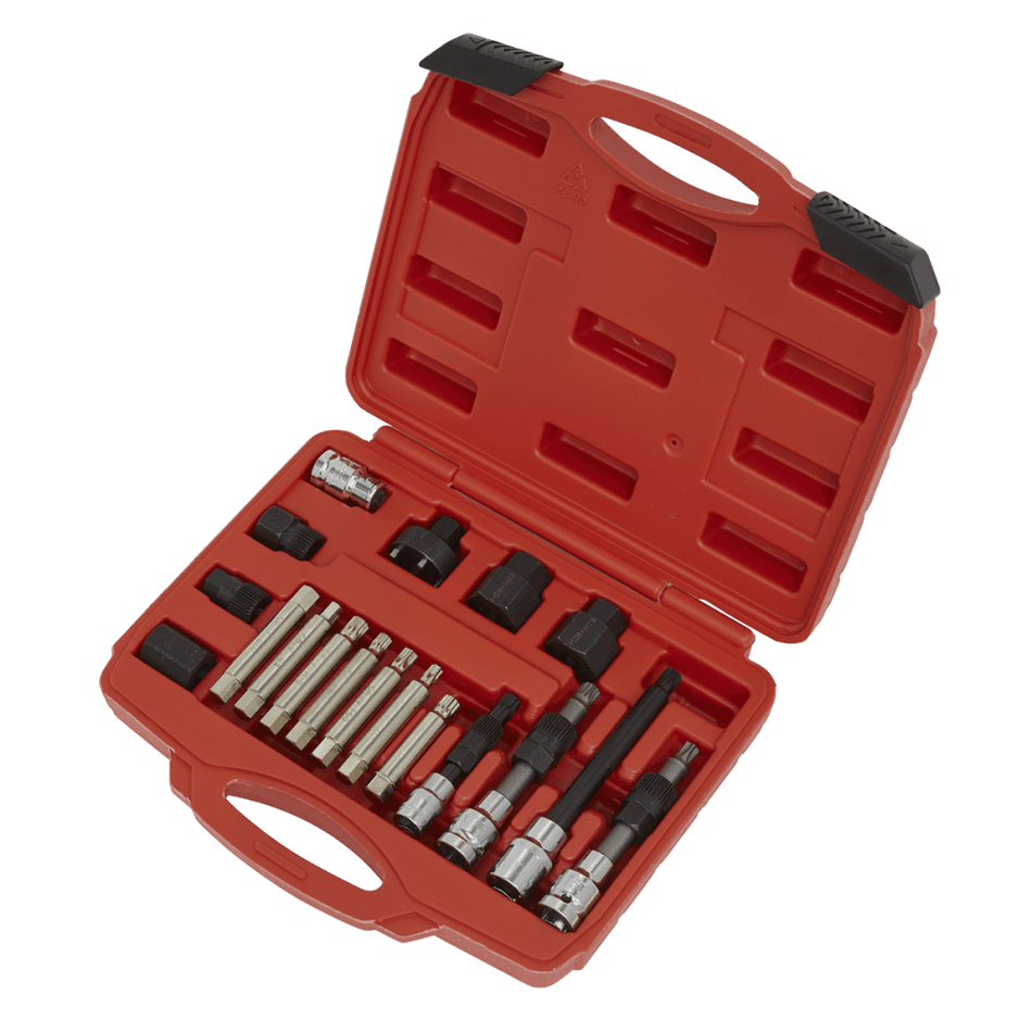 Sealey Alternator Freewheel Pulley Removal Set 18pc Model No-SX402