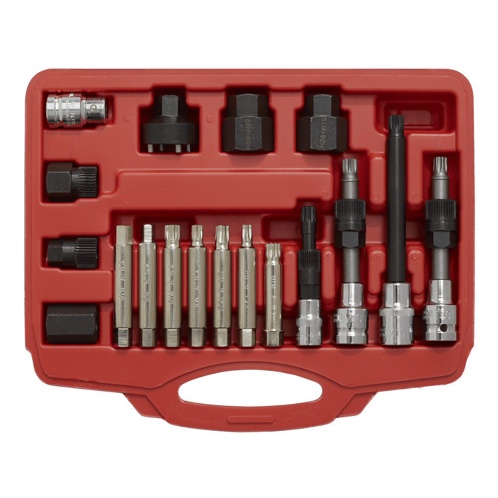 Sealey Alternator Freewheel Pulley Removal Set 18pc Model No-SX402