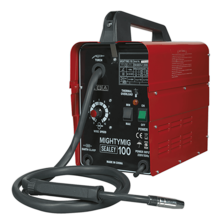 Sealey Professional No-Gas MIG Welder 100Amp 230V Model No-MIGHTYMIG100