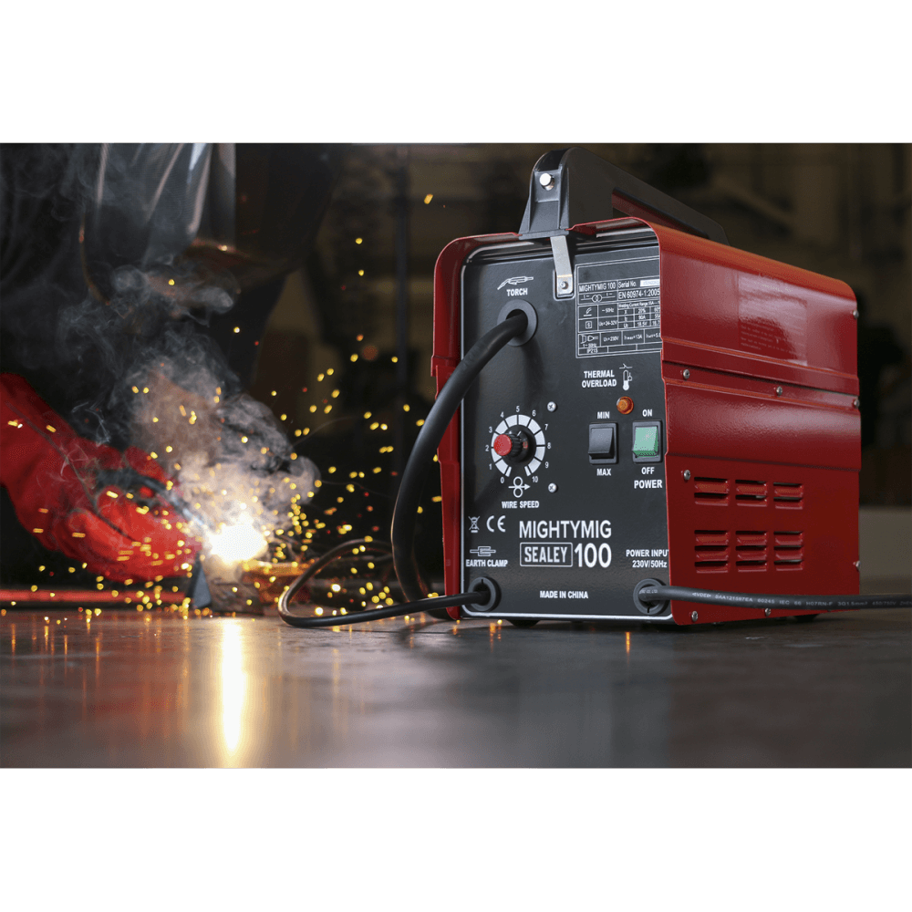 Sealey Professional No-Gas MIG Welder 100Amp 230V Model No-MIGHTYMIG100