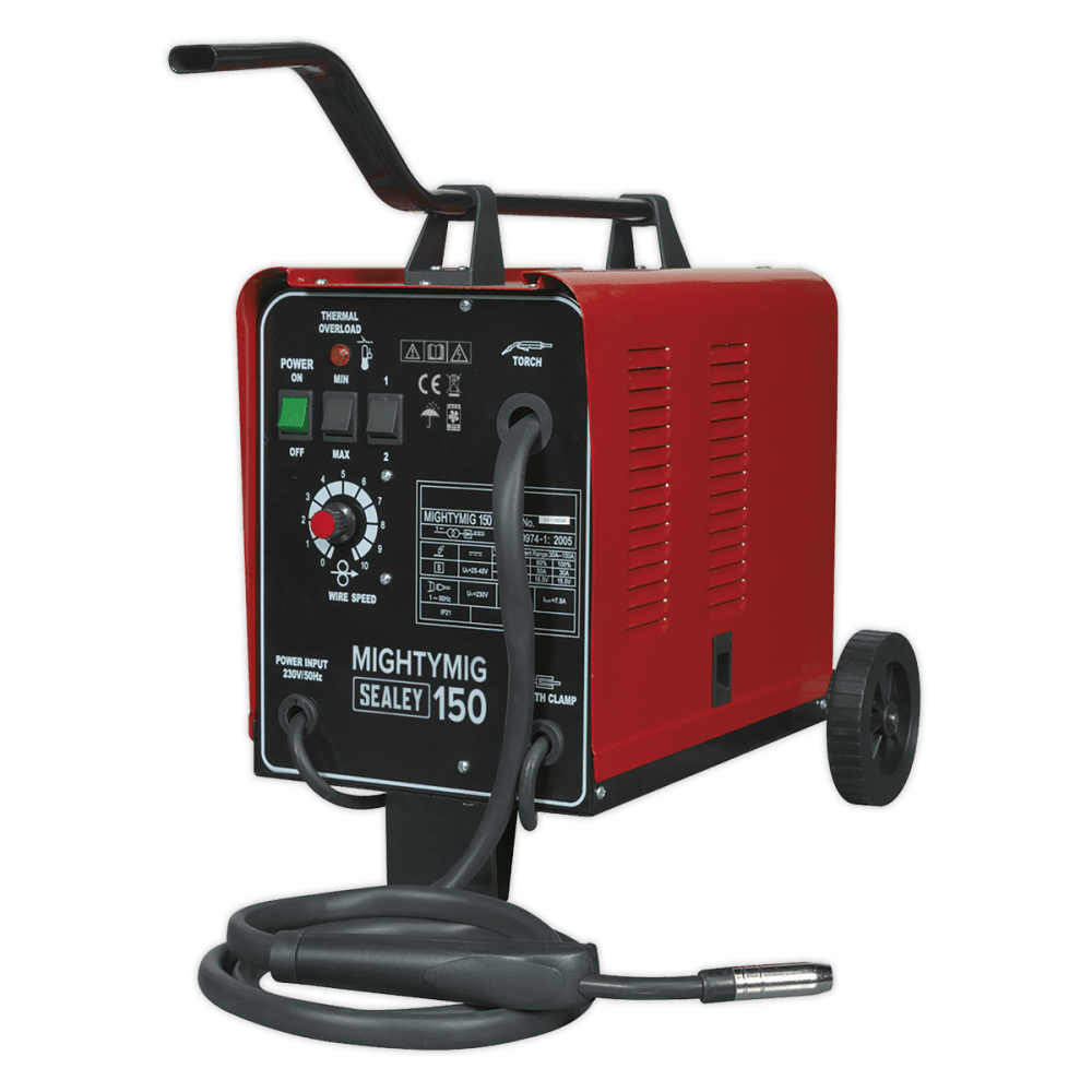 Sealey Professional Gas/No-Gas MIG Welder 150Amp 230V Model No-MIGHTYMIG150