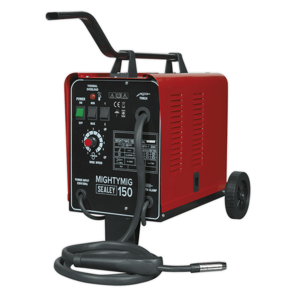 Sealey Professional Gas/No-Gas MIG Welder 150Amp 230V Model No-MIGHTYMIG150