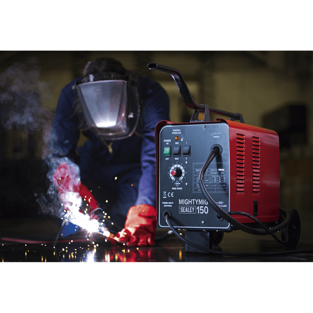 Sealey Professional Gas/No-Gas MIG Welder 150Amp 230V Model No-MIGHTYMIG150