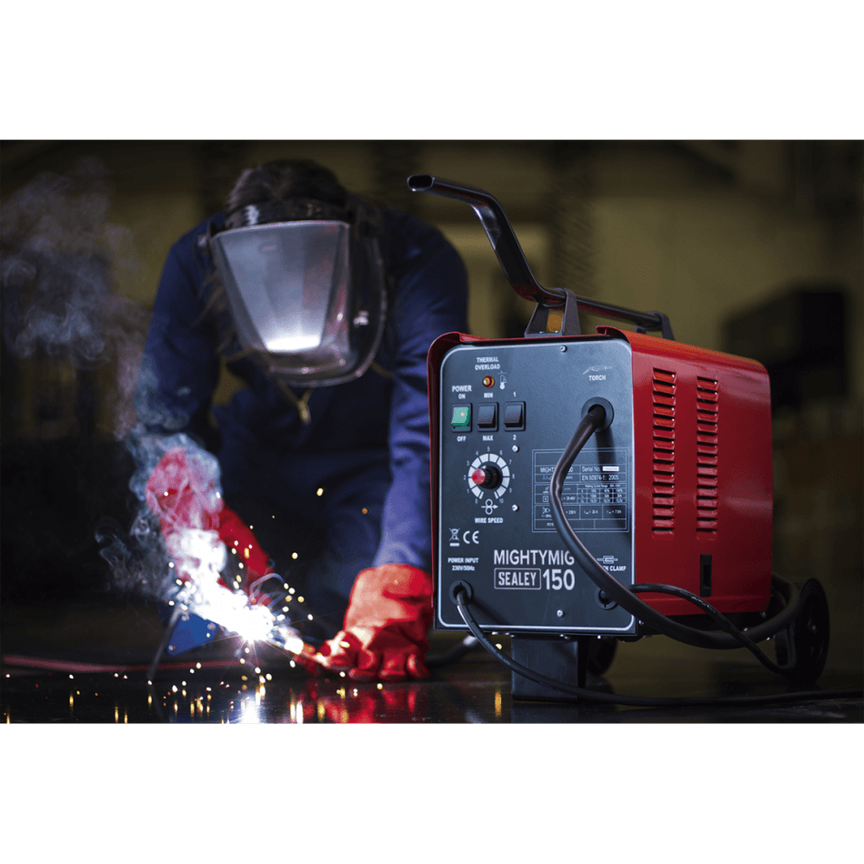 Sealey Professional Gas/No-Gas MIG Welder 150Amp 230V Model No-MIGHTYMIG150