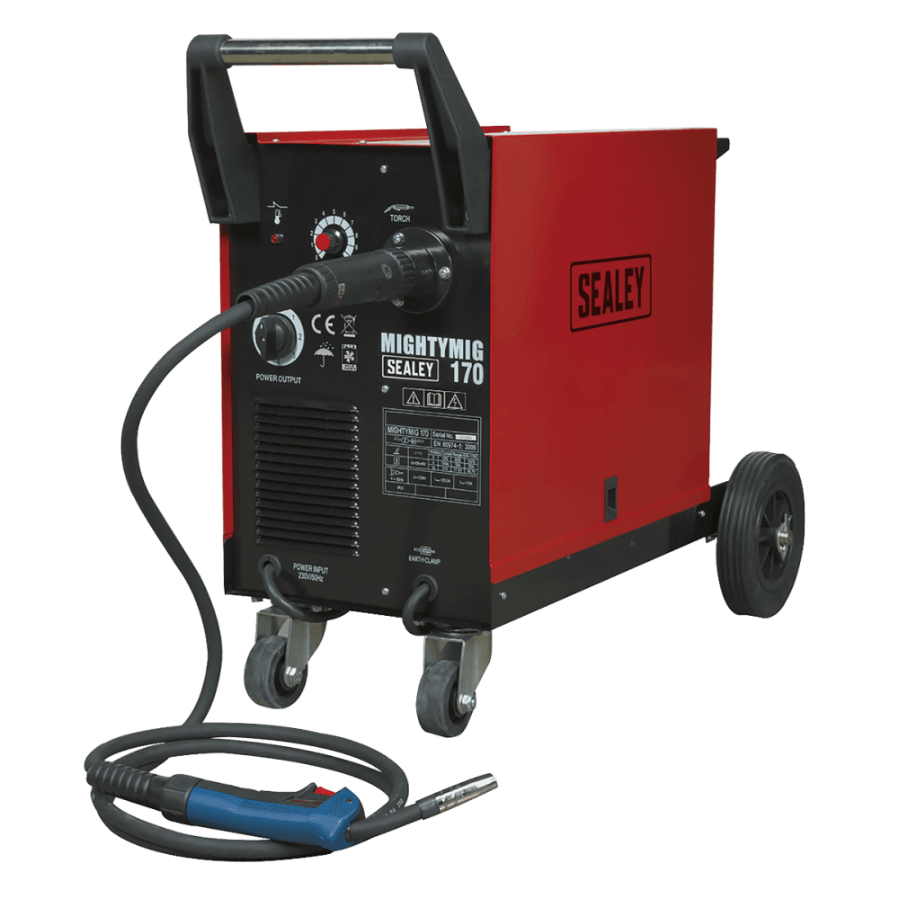 Sealey Professional Gas/No-Gas MIG Welder 170Amp with Euro Torch Model No-MIGHTYMIG170