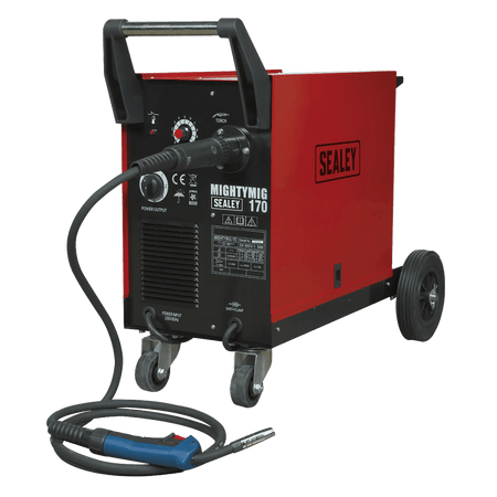 Sealey Professional Gas/No-Gas MIG Welder 170Amp with Euro Torch Model No-MIGHTYMIG170