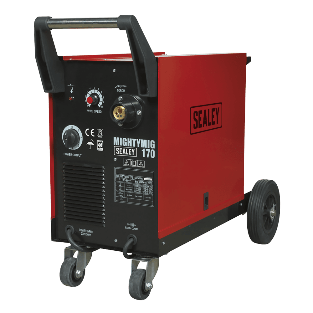 Sealey Professional Gas/No-Gas MIG Welder 170Amp with Euro Torch Model No-MIGHTYMIG170