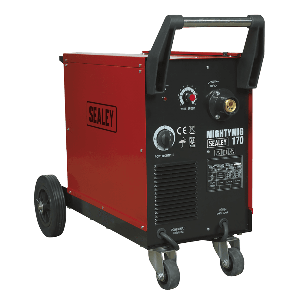 Sealey Professional Gas/No-Gas MIG Welder 170Amp with Euro Torch Model No-MIGHTYMIG170