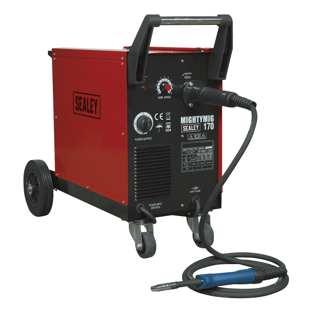 Sealey Professional Gas/No-Gas MIG Welder 170Amp with Euro Torch Model No-MIGHTYMIG170