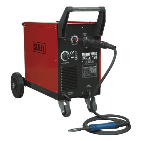 Sealey Professional Gas/No-Gas MIG Welder 170Amp with Euro Torch Model No-MIGHTYMIG170
