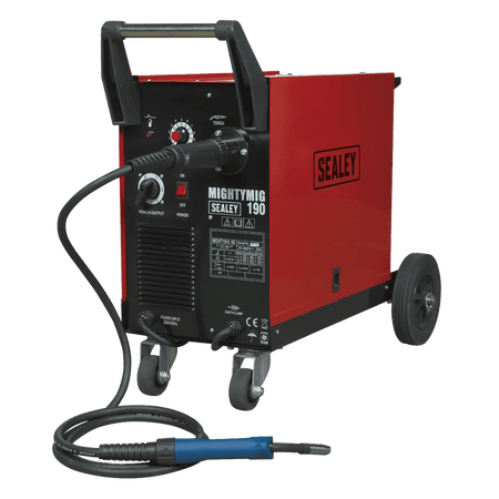 Sealey Professional Gas/No-Gas MIG Welder 190Amp with Euro Torch Model No-MIGHTYMIG190