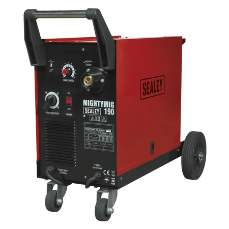 Sealey Professional Gas/No-Gas MIG Welder 190Amp with Euro Torch Model No-MIGHTYMIG190