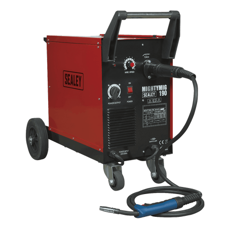 Sealey Professional Gas/No-Gas MIG Welder 190Amp with Euro Torch Model No-MIGHTYMIG190