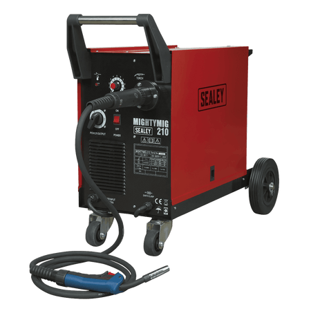 Sealey Professional Gas/No-Gas MIG Welder 210Amp with Euro Torch Model No-MIGHTYMIG210