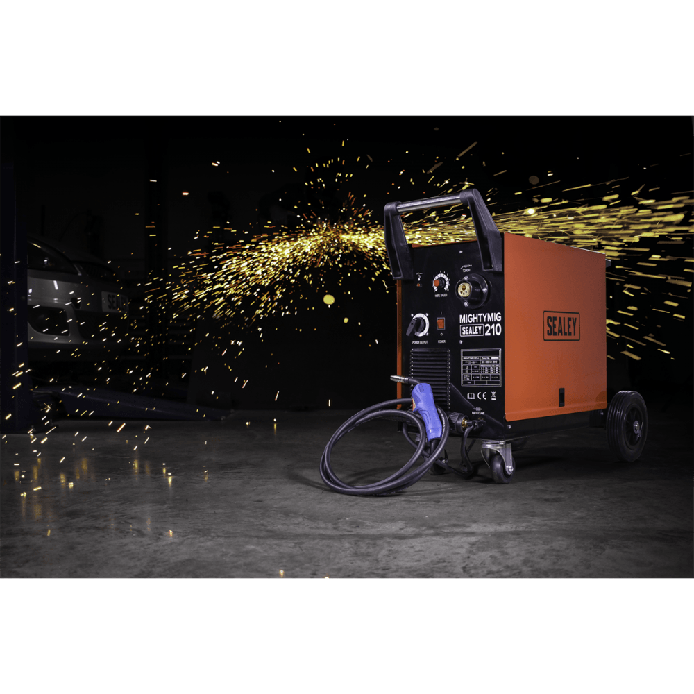 Sealey Professional Gas/No-Gas MIG Welder 210Amp with Euro Torch Model No-MIGHTYMIG210