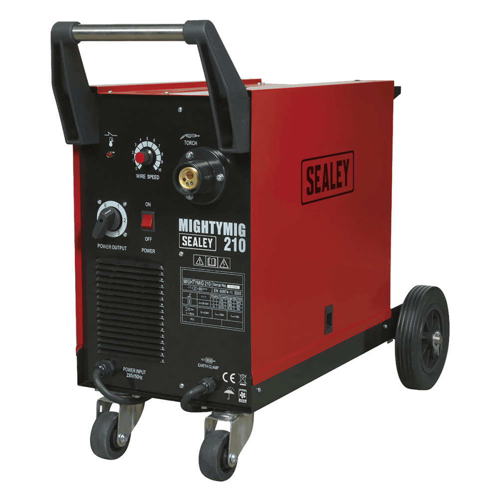 Sealey Professional Gas/No-Gas MIG Welder 210Amp with Euro Torch Model No-MIGHTYMIG210