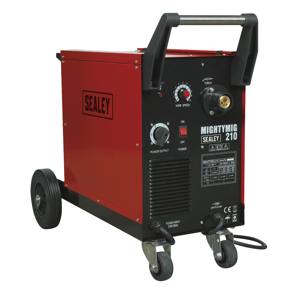 Sealey Professional Gas/No-Gas MIG Welder 210Amp with Euro Torch Model No-MIGHTYMIG210