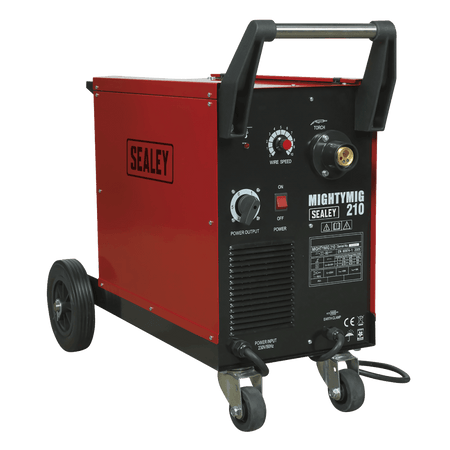 Sealey Professional Gas/No-Gas MIG Welder 210Amp with Euro Torch Model No-MIGHTYMIG210