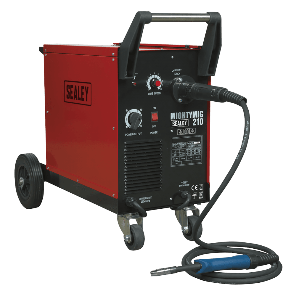Sealey Professional Gas/No-Gas MIG Welder 210Amp with Euro Torch Model No-MIGHTYMIG210