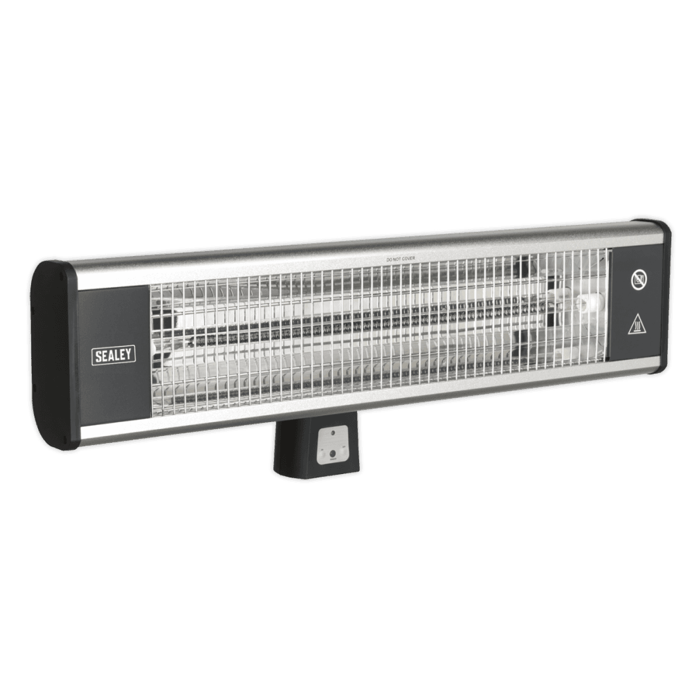 Sealey High Efficiency Carbon Fibre Infrared Wall Heater 1800W/230V Model No-IWMH1809R