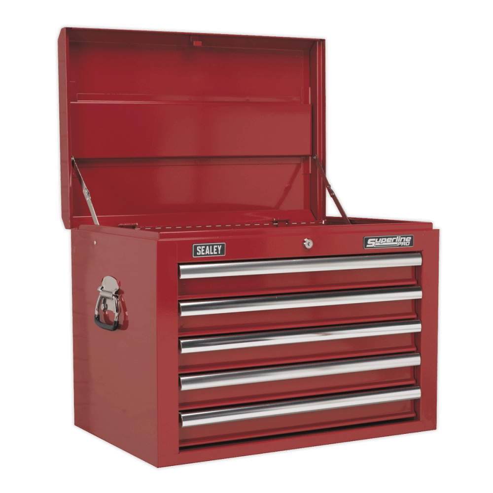 Sealey Topchest 5 Drawer with Ball Bearing Runners - Red Model No-AP26059T