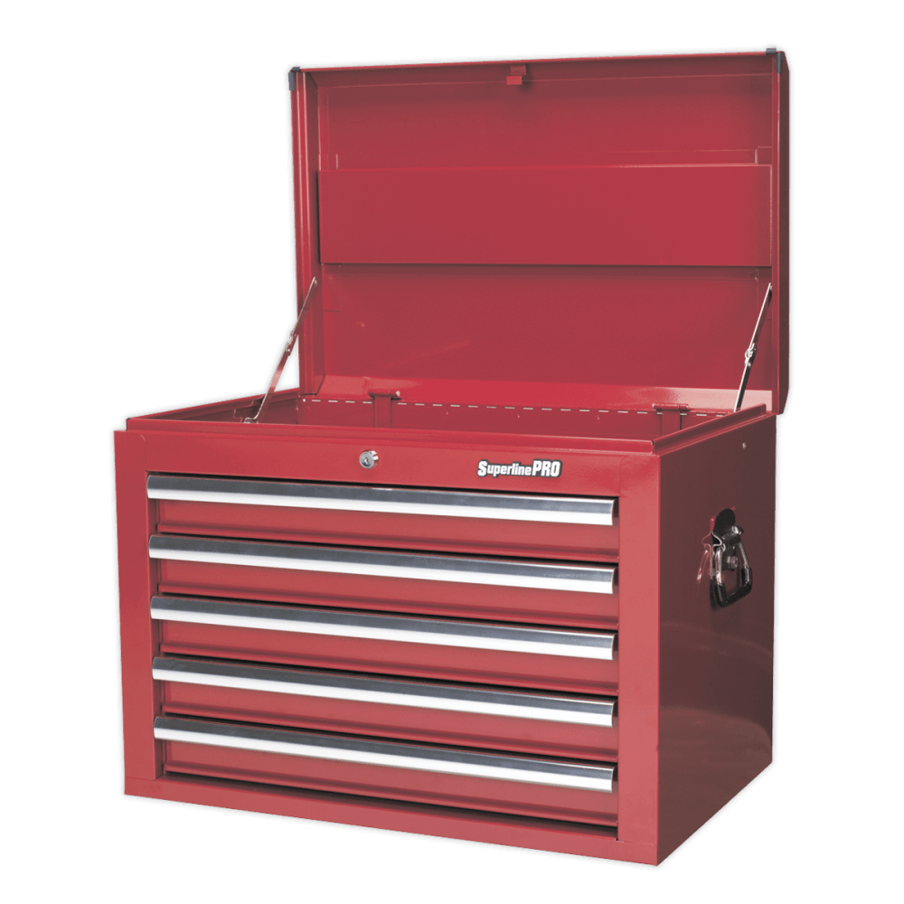 Sealey Topchest 5 Drawer with Ball Bearing Runners - Red Model No-AP26059T