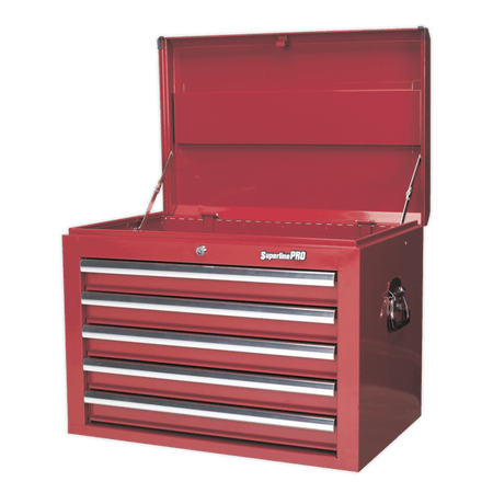 Sealey Topchest 5 Drawer with Ball Bearing Runners - Red Model No-AP26059T