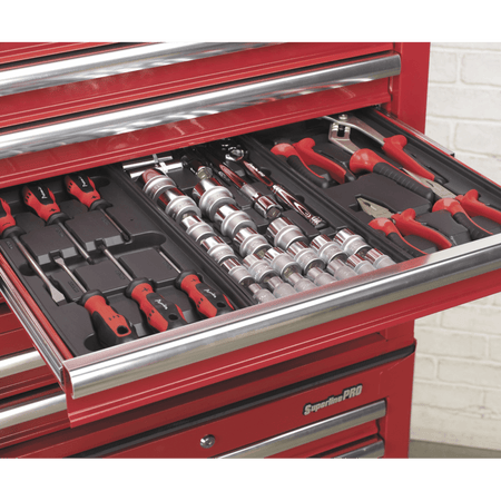 Sealey Topchest 5 Drawer with Ball Bearing Runners - Red Model No-AP26059T