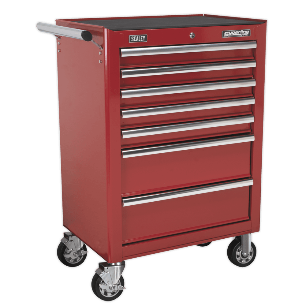Sealey Rollcab 7 Drawer with Ball Bearing Runners - Red Model No-AP26479T