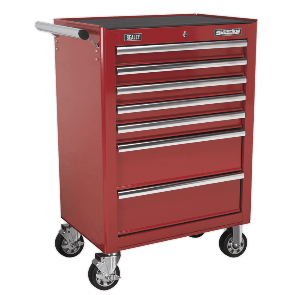 Sealey Rollcab 7 Drawer with Ball Bearing Runners - Red Model No-AP26479T